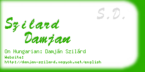 szilard damjan business card